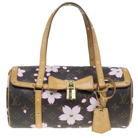 louis vuitton limited edition cherry blossom papillon satchel handbag|louis vuitton monogram papillon 26.